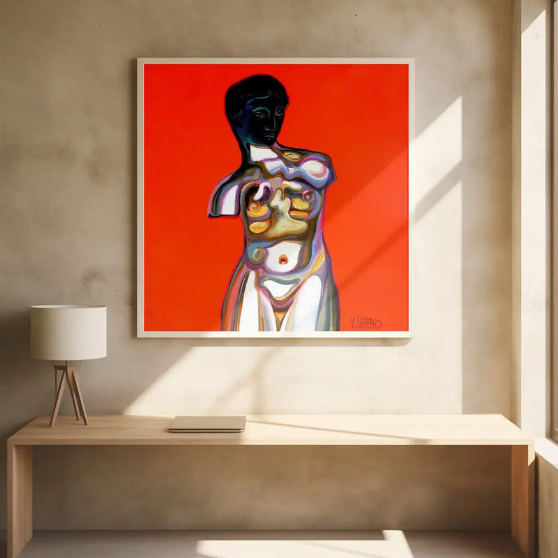 Red Venus - Square Stretched Canvas, Poster or Fine Art Print I Heart Wall Art