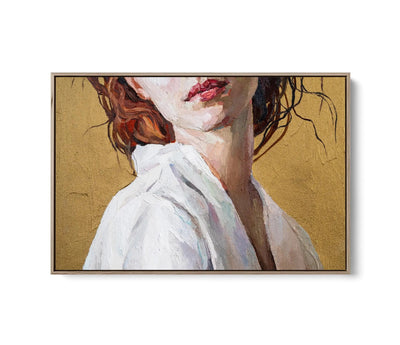 Redhead- Oil Painting Of A Woman - Stretched Canvas Print or Framed Fine Art Print - Artwork I Heart Wall Art Australia 