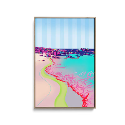 Reta Beach By Unratio - Stretched Canvas Print or Framed Fine Art Print - Artwork I Heart Wall Art Australia 