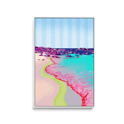 Reta Beach By Unratio - Stretched Canvas Print or Framed Fine Art Print - Artwork I Heart Wall Art Australia 