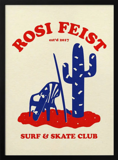 Rosi Feist Surf & Skate Club - Stretched Canvas, Poster or Fine Art Print I Heart Wall Art