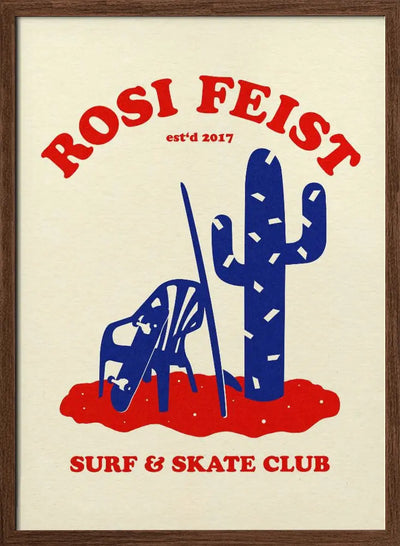 Rosi Feist Surf & Skate Club - Stretched Canvas, Poster or Fine Art Print I Heart Wall Art