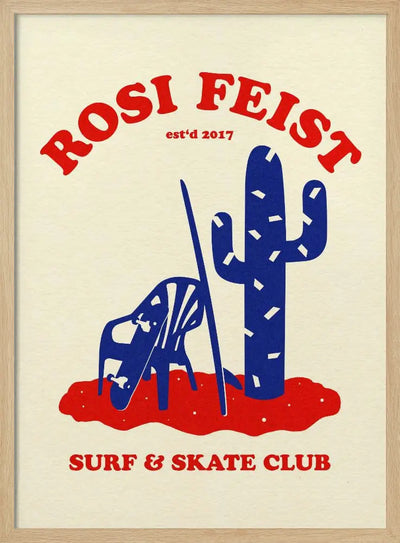 Rosi Feist Surf & Skate Club - Stretched Canvas, Poster or Fine Art Print I Heart Wall Art