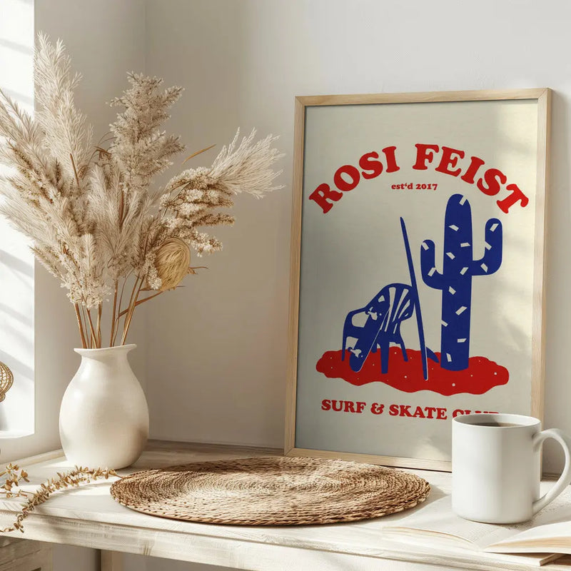 Rosi Feist Surf & Skate Club - Stretched Canvas, Poster or Fine Art Print I Heart Wall Art