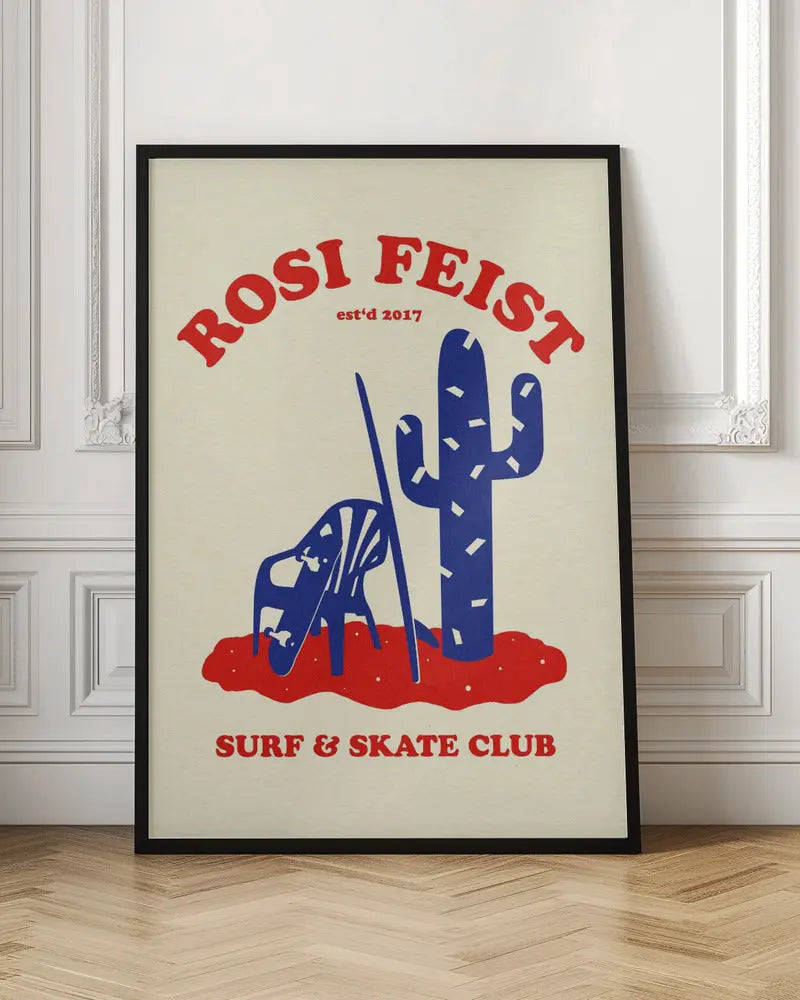 Rosi Feist Surf & Skate Club - Stretched Canvas, Poster or Fine Art Print I Heart Wall Art