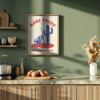 Rosi Feist Surf & Skate Club - Stretched Canvas, Poster or Fine Art Print I Heart Wall Art