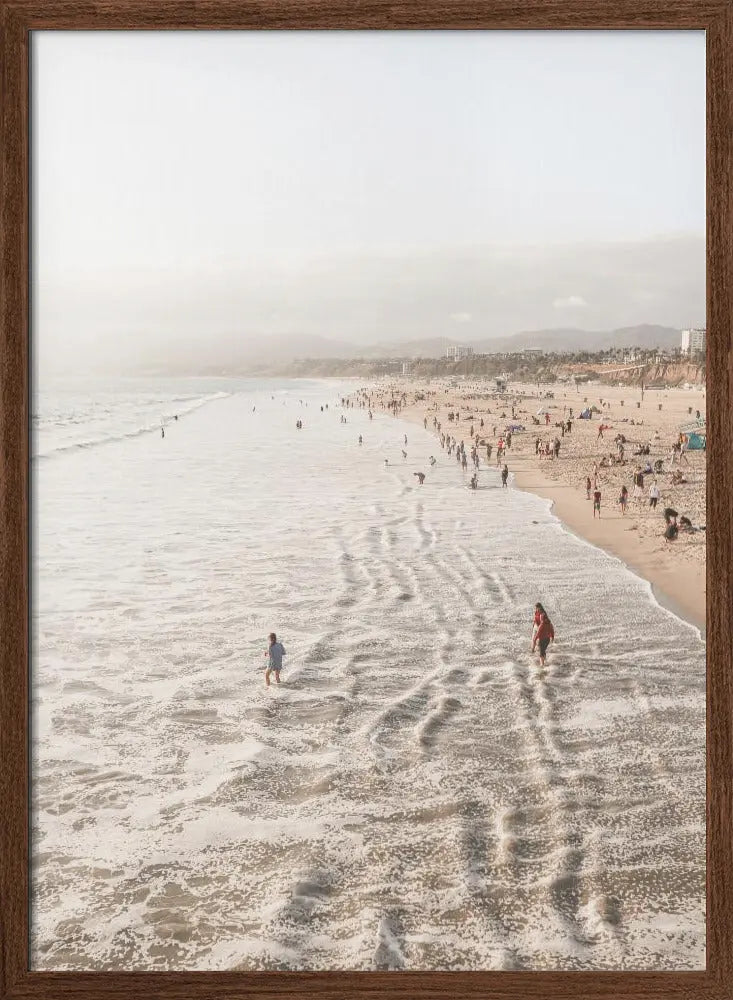 Santa Monica Beach - Stretched Canvas, Poster or Fine Art Print I Heart Wall Art