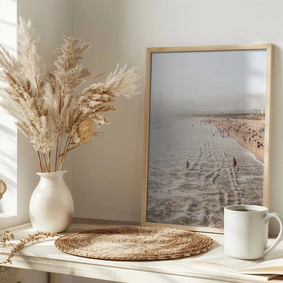 Santa Monica Beach - Stretched Canvas, Poster or Fine Art Print I Heart Wall Art