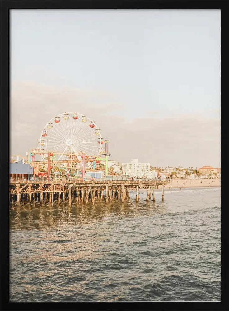 Santa Monica - Stretched Canvas, Poster or Fine Art Print I Heart Wall Art