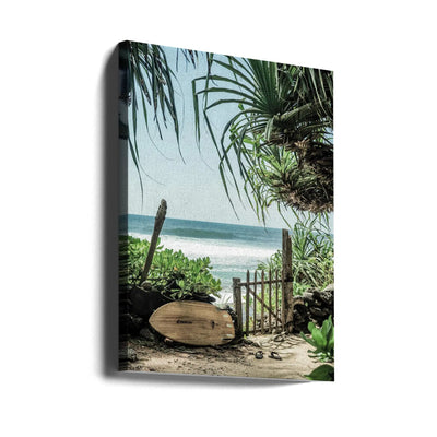 Secret Beach - Stretched Canvas, Poster or Fine Art Print I Heart Wall Art