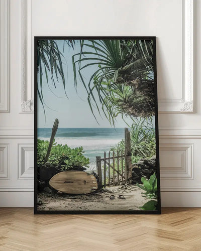 Secret Beach - Stretched Canvas, Poster or Fine Art Print I Heart Wall Art