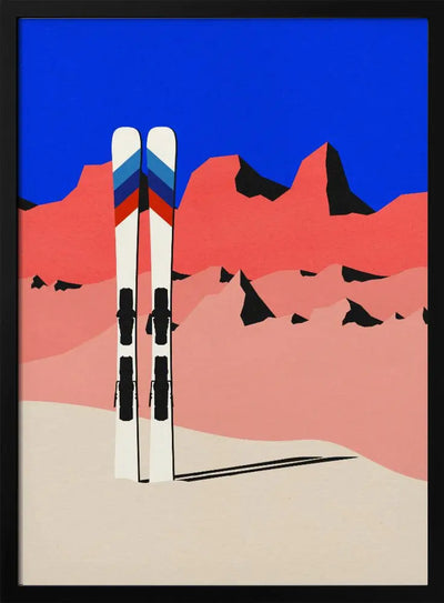 Ski Alpin - Stretched Canvas, Poster or Fine Art Print I Heart Wall Art