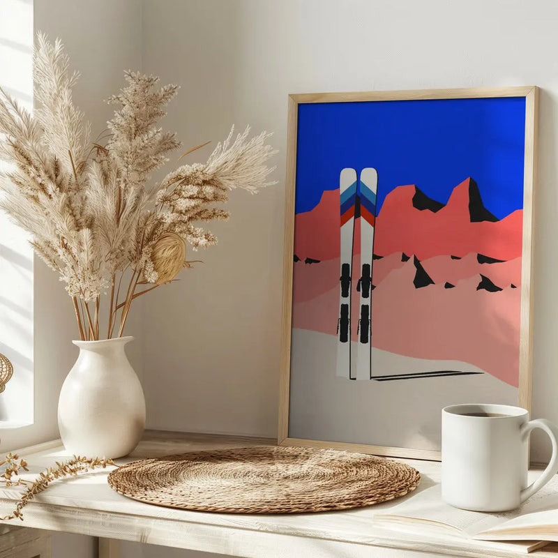 Ski Alpin - Stretched Canvas, Poster or Fine Art Print I Heart Wall Art