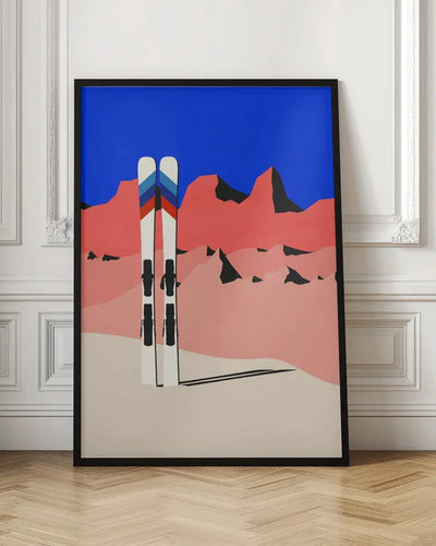 Ski Alpin - Stretched Canvas, Poster or Fine Art Print I Heart Wall Art