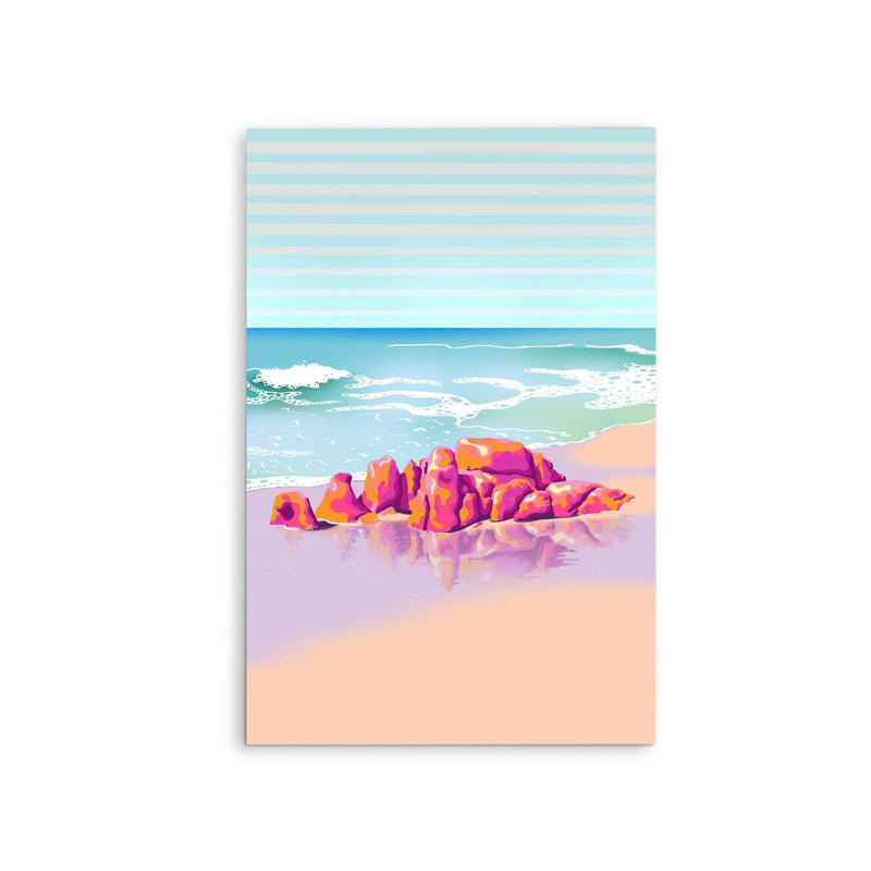 Sneaky Beach By Unratio - Stretched Canvas Print or Framed Fine Art Print - Artwork I Heart Wall Art Australia 