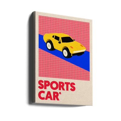 Sports Car - Stretched Canvas, Poster or Fine Art Print I Heart Wall Art