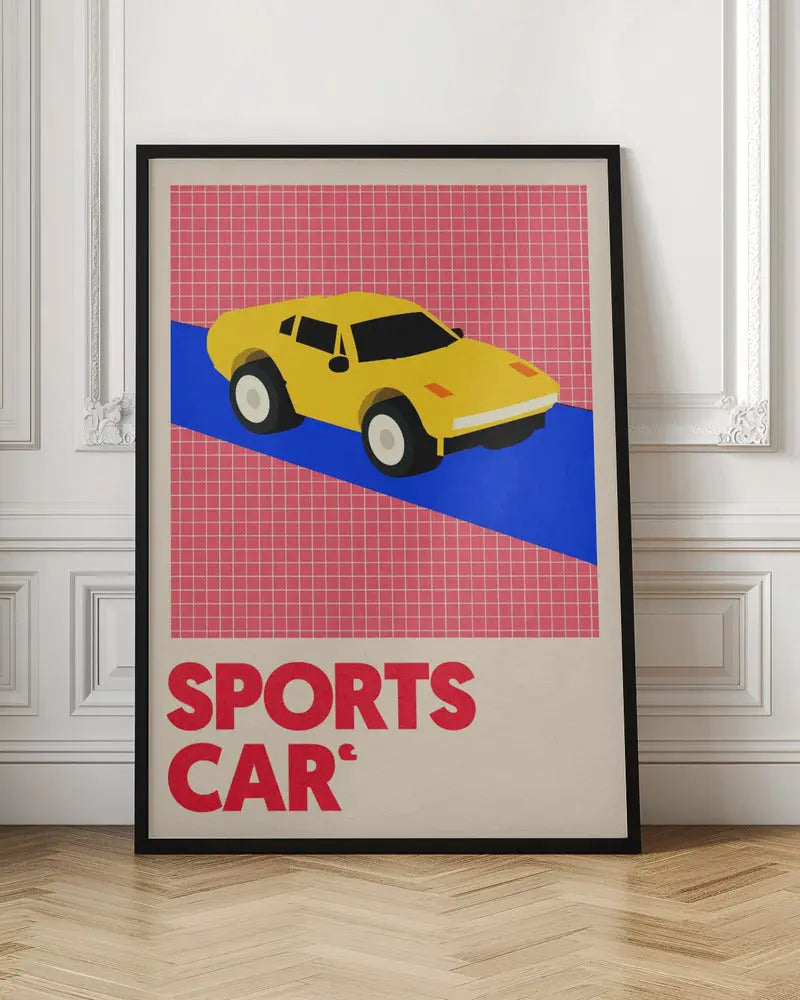 Sports Car - Stretched Canvas, Poster or Fine Art Print I Heart Wall Art