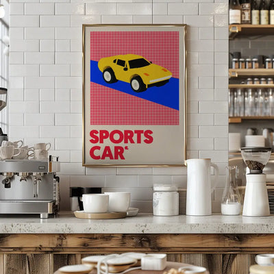 Sports Car - Stretched Canvas, Poster or Fine Art Print I Heart Wall Art