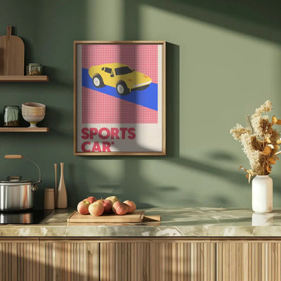 Sports Car - Stretched Canvas, Poster or Fine Art Print I Heart Wall Art