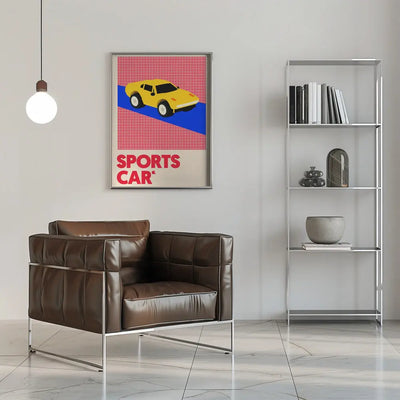 Sports Car - Stretched Canvas, Poster or Fine Art Print I Heart Wall Art