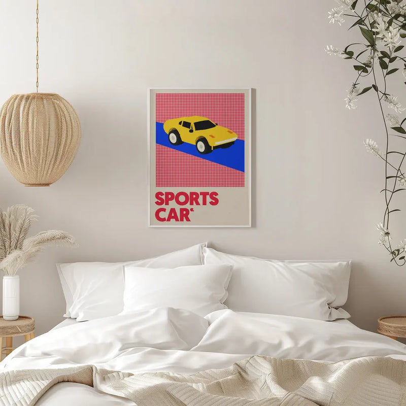 Sports Car - Stretched Canvas, Poster or Fine Art Print I Heart Wall Art