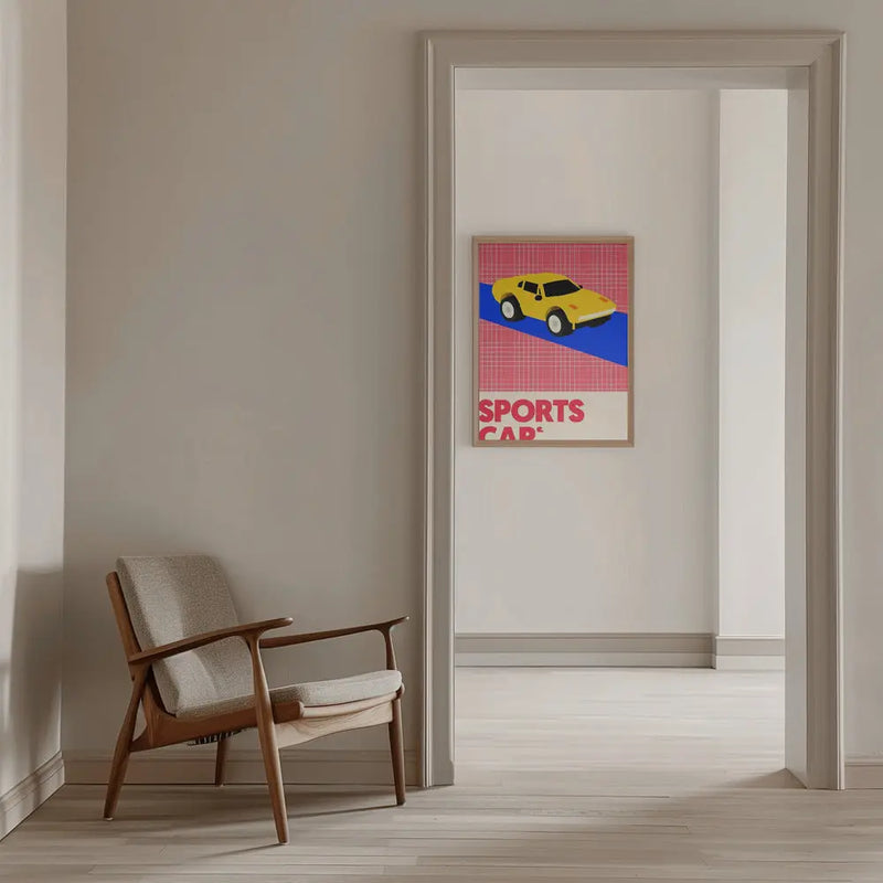 Sports Car - Stretched Canvas, Poster or Fine Art Print I Heart Wall Art