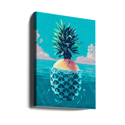 Stranded On Pineapple Island - Stretched Canvas, Poster or Fine Art Print I Heart Wall Art