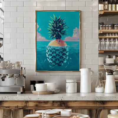 Stranded On Pineapple Island - Stretched Canvas, Poster or Fine Art Print I Heart Wall Art