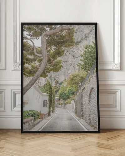 Streets of Capri - Stretched Canvas, Poster or Fine Art Print I Heart Wall Art