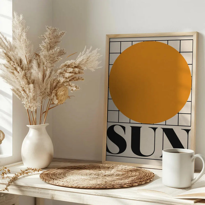 Sun - Stretched Canvas, Poster or Fine Art Print I Heart Wall Art