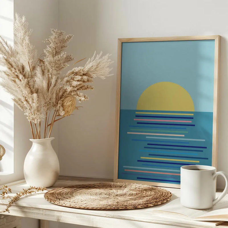 Sunrise In Ahrenshoop - Stretched Canvas, Poster or Fine Art Print I Heart Wall Art