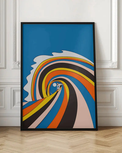 Surf the Wave - Stretched Canvas, Poster or Fine Art Print I Heart Wall Art