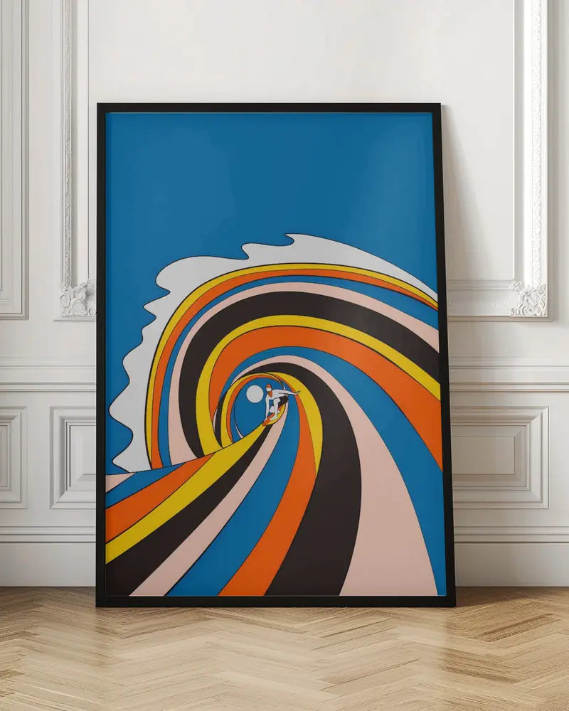 Surf the Wave - Stretched Canvas, Poster or Fine Art Print I Heart Wall Art