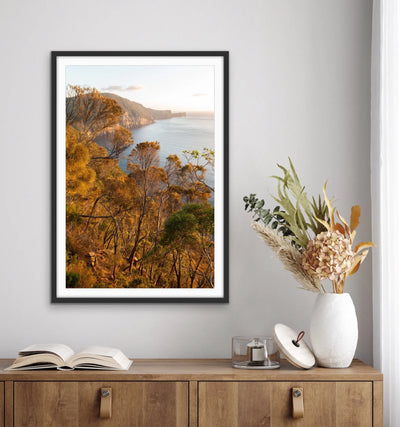 Tasmania in Autumn Tones - Cape Huay Photographic Print of Tasmanian Wilderness I Heart Wall Art Australia