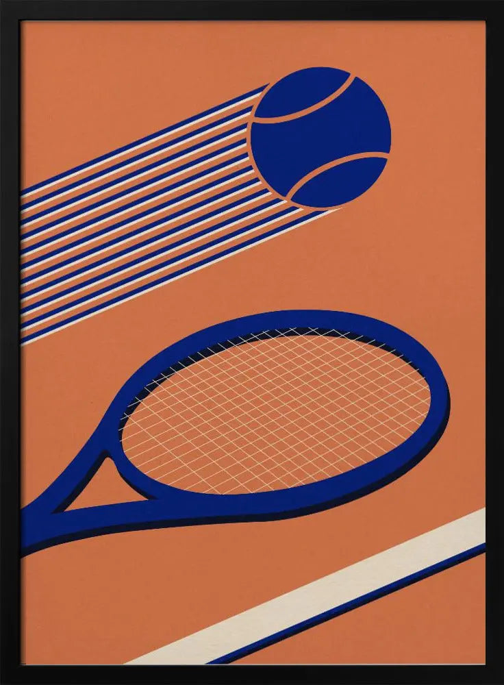 Tennis 80s - Stretched Canvas, Poster or Fine Art Print I Heart Wall Art