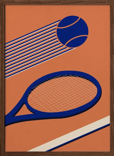 Tennis 80s - Stretched Canvas, Poster or Fine Art Print I Heart Wall Art