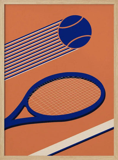 Tennis 80s - Stretched Canvas, Poster or Fine Art Print I Heart Wall Art