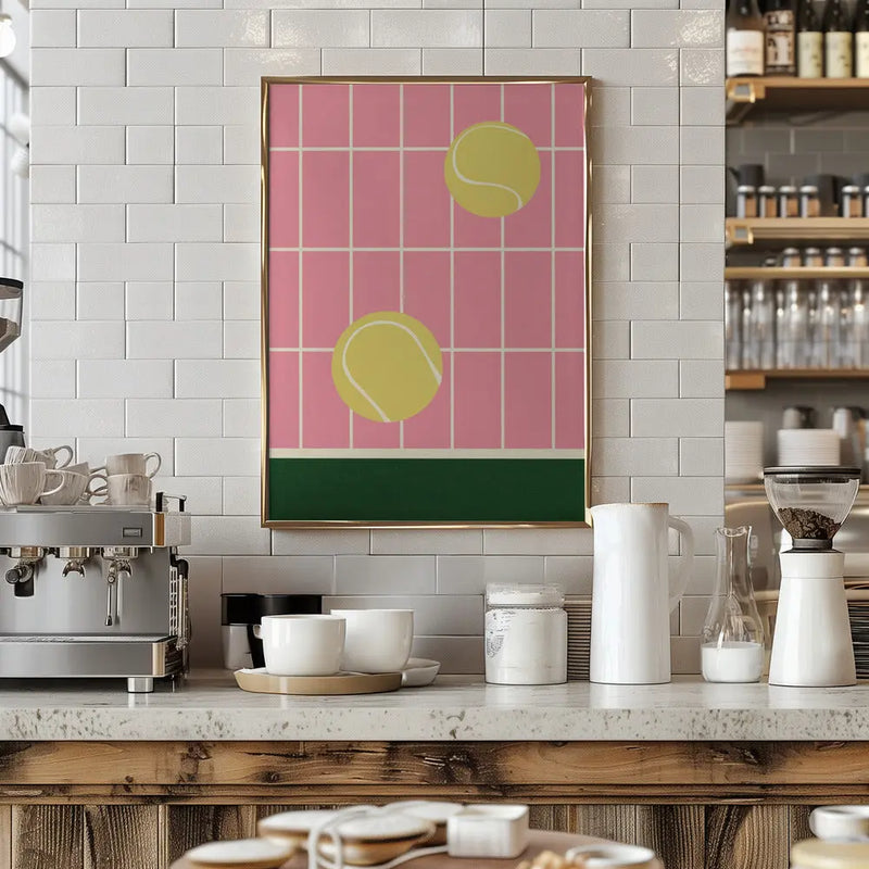 Tennis Kitchen - Stretched Canvas, Poster or Fine Art Print I Heart Wall Art