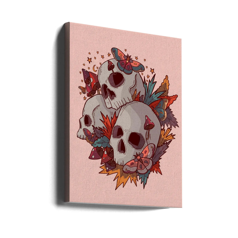 The 3 Skulls - Stretched Canvas, Poster or Fine Art Print I Heart Wall Art