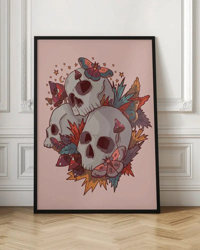 The 3 Skulls - Stretched Canvas, Poster or Fine Art Print I Heart Wall Art