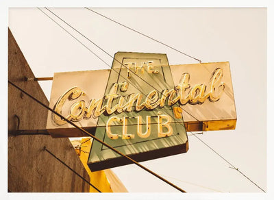 The Continental Club - Stretched Canvas, Poster or Fine Art Print I Heart Wall Art
