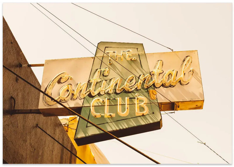 The Continental Club - Stretched Canvas, Poster or Fine Art Print I Heart Wall Art