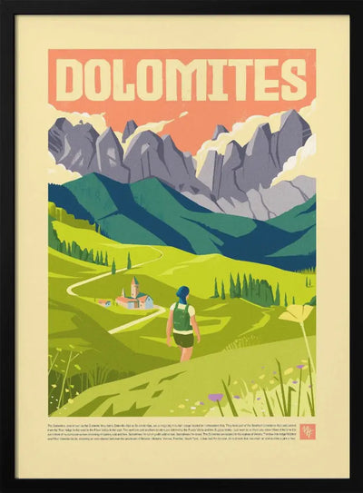 The Dolomites - Stretched Canvas, Poster or Fine Art Print I Heart Wall Art