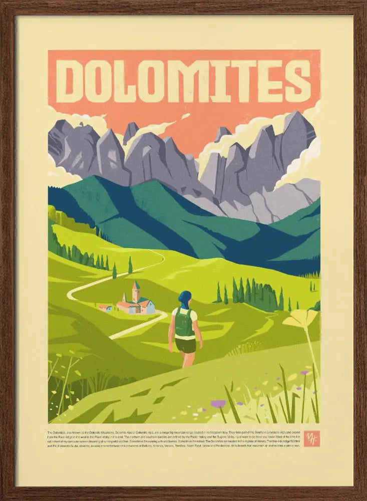 The Dolomites - Stretched Canvas, Poster or Fine Art Print I Heart Wall Art