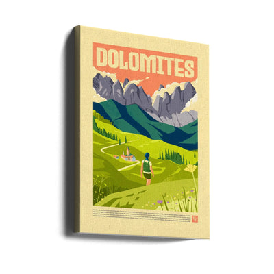 The Dolomites - Stretched Canvas, Poster or Fine Art Print I Heart Wall Art