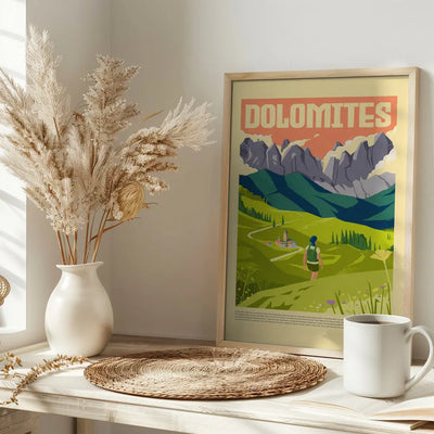 The Dolomites - Stretched Canvas, Poster or Fine Art Print I Heart Wall Art