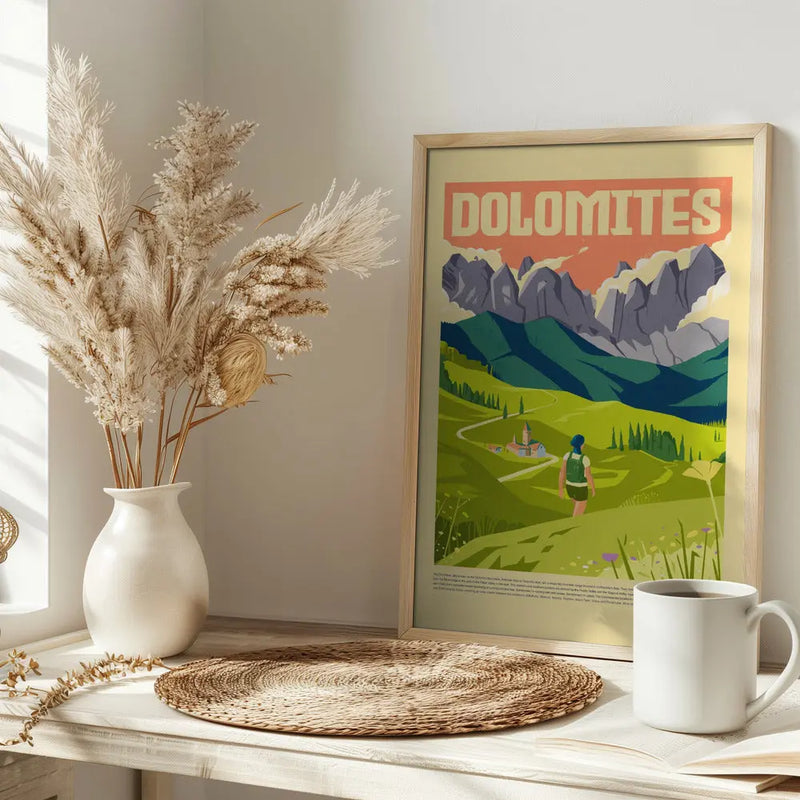 The Dolomites - Stretched Canvas, Poster or Fine Art Print I Heart Wall Art