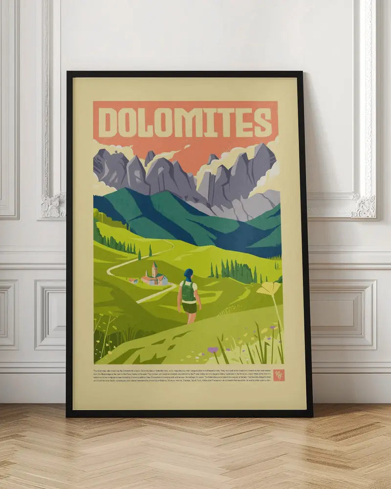 The Dolomites - Stretched Canvas, Poster or Fine Art Print I Heart Wall Art