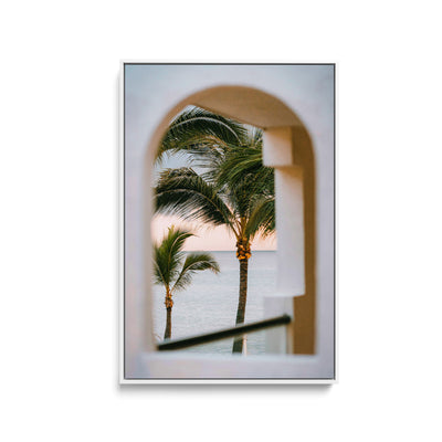 Through The Arch Window - Boho Tropical Photographic Print I Heart Wall Art Australia