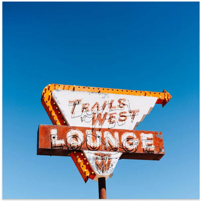 Trails West Lounge - Square Stretched Canvas, Poster or Fine Art Print I Heart Wall Art